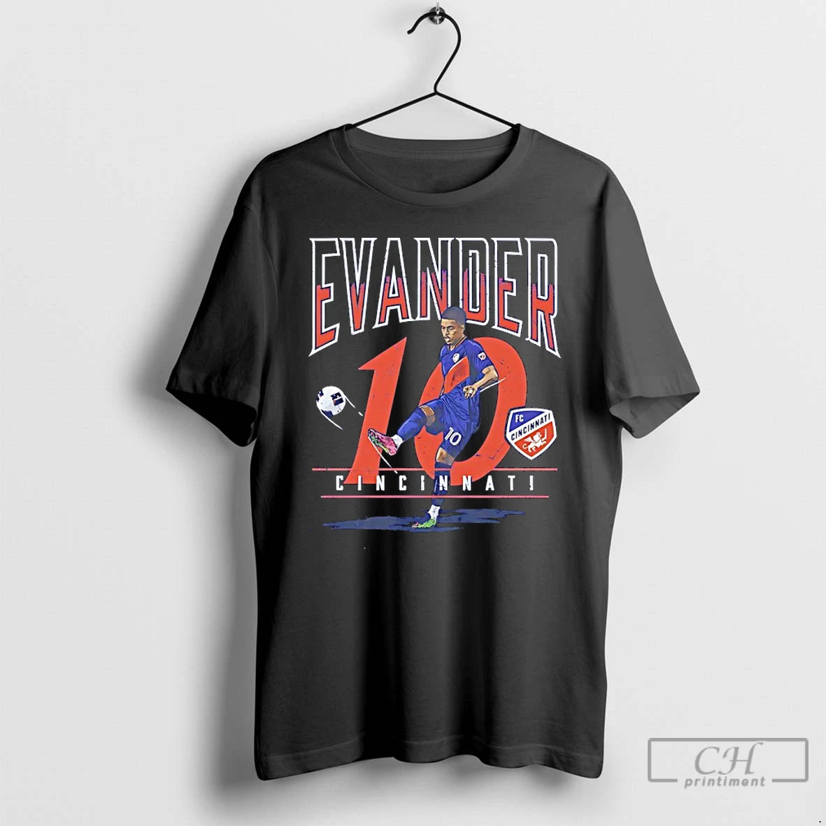 Classic Evander 10 Fc Cincinnati Player Vintage T-Shirts, Hoodie, Sweatshirt | PrintMintTees.com