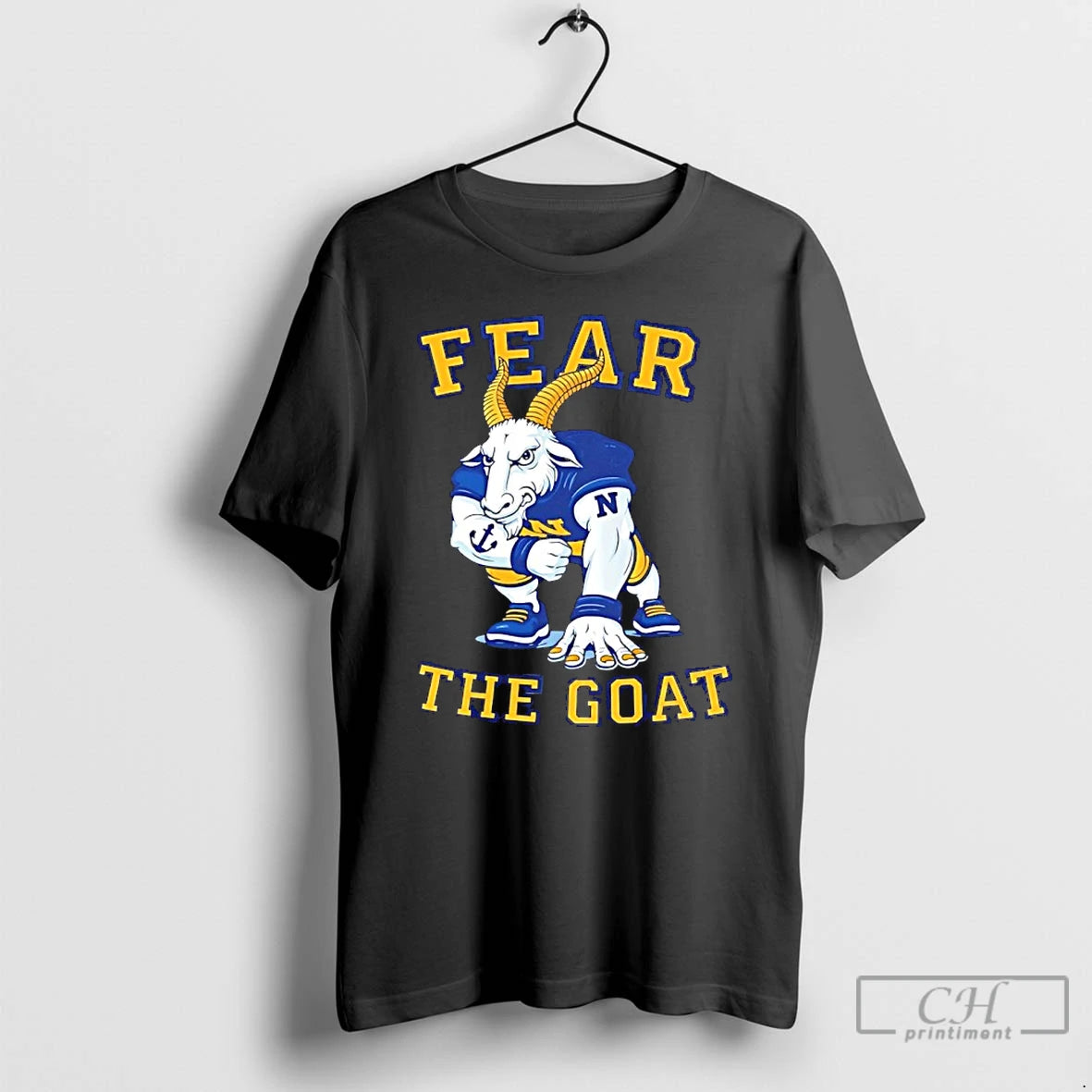 Classic Fear The Goat Navy Midshipmen Football Mascot T-Shirts, Hoodie, Sweatshirt | PrintMintTees.com