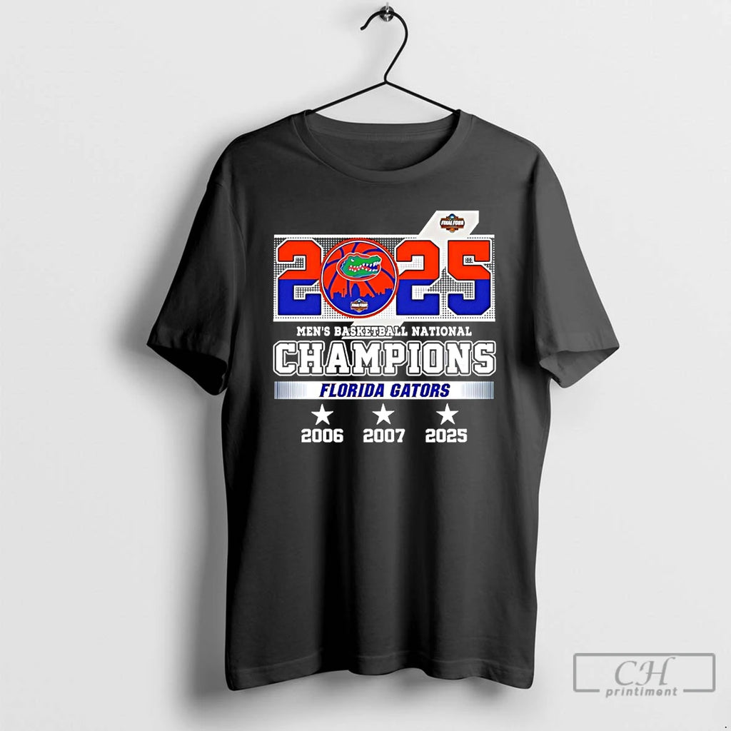 Classic Florida Gators 2025 Mens Basketball National Champions 3 Time T-Shirts, Hoodie, Sweatshirt | PrintMintTees.com