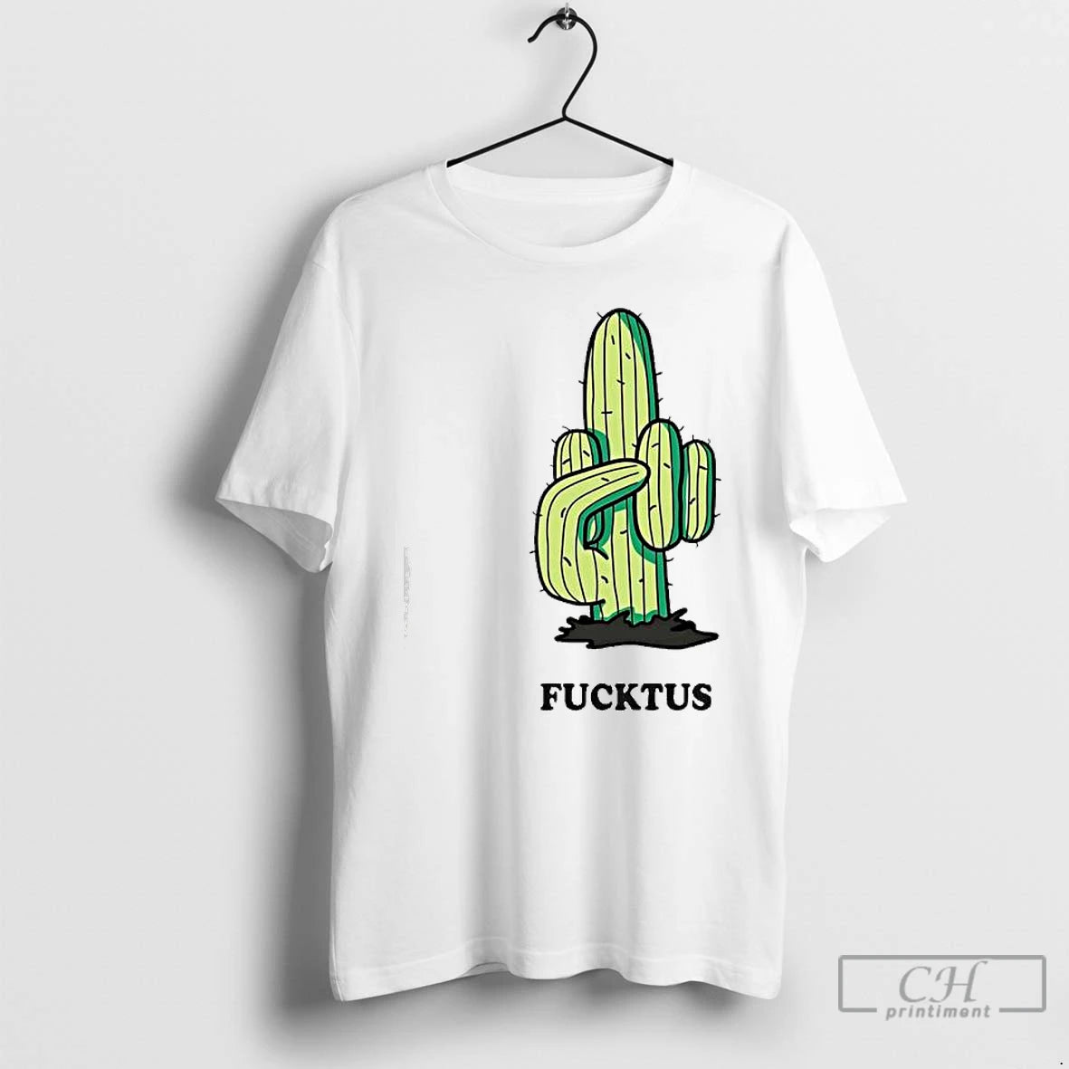 Classic Fucktus Cartoon Cactus Graphic T-Shirts, Hoodie, Sweatshirt | PrintMintTees.com
