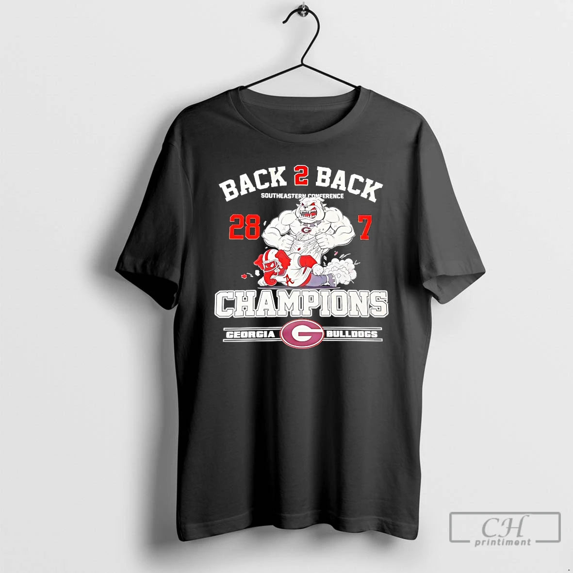 Classic Georgia Bulldogs Back 2 Back Southeastern Conference 28 7 T-Shirts, Hoodie, Sweatshirt | PrintMintTees.com