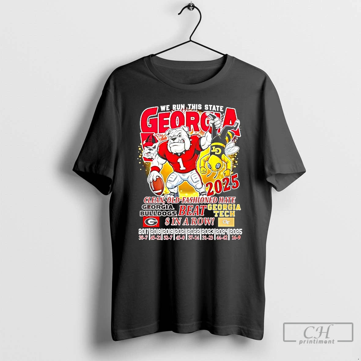 Classic Georgia Bulldogs Beat Gt We Run This State Georgia Clean Old Fashioned Hate T-Shirts, Hoodie, Sweatshirt