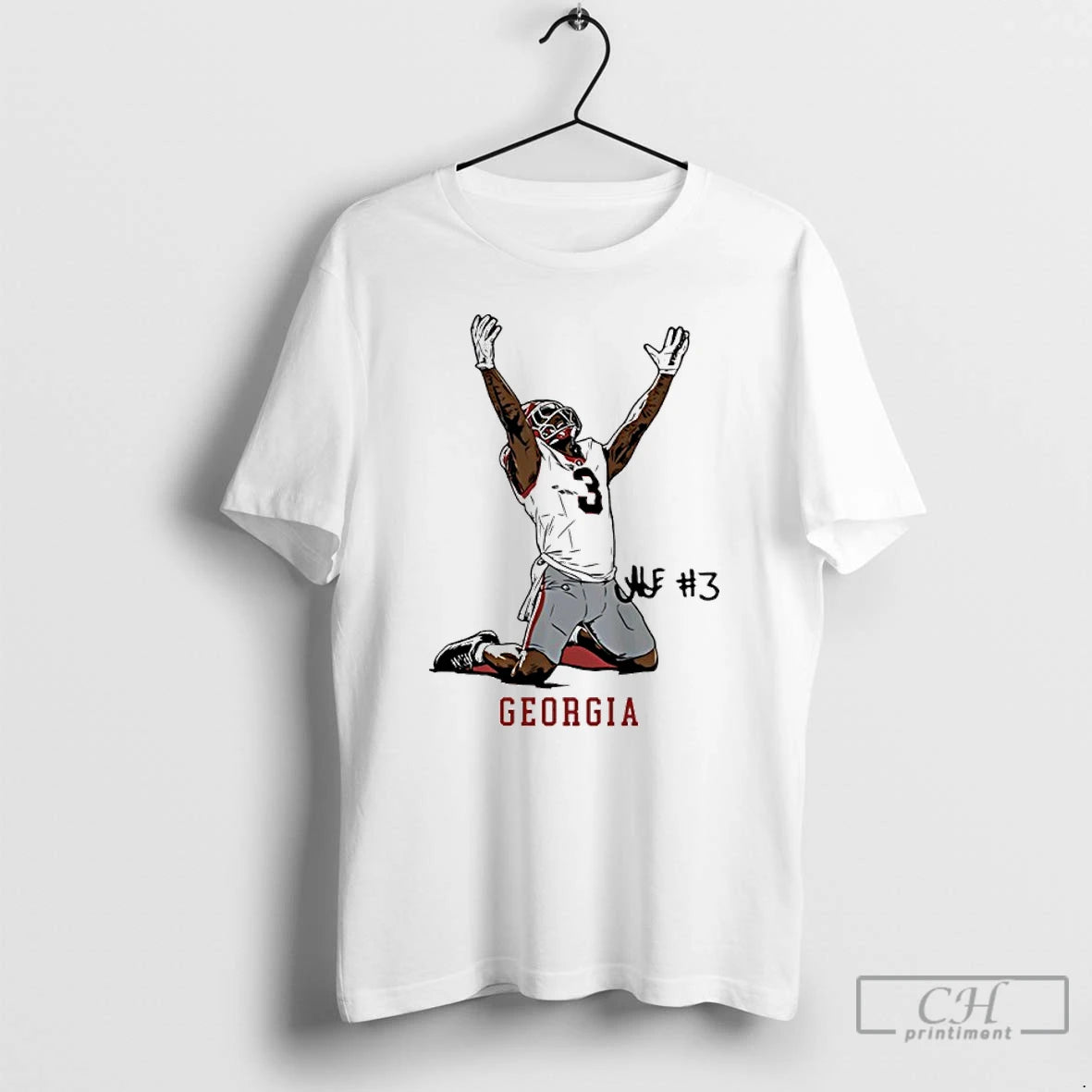 Classic Georgia Football Nate Frazier End Zone Celebration Signature T-Shirts, Hoodie, Sweatshirt | PrintMintTees.com