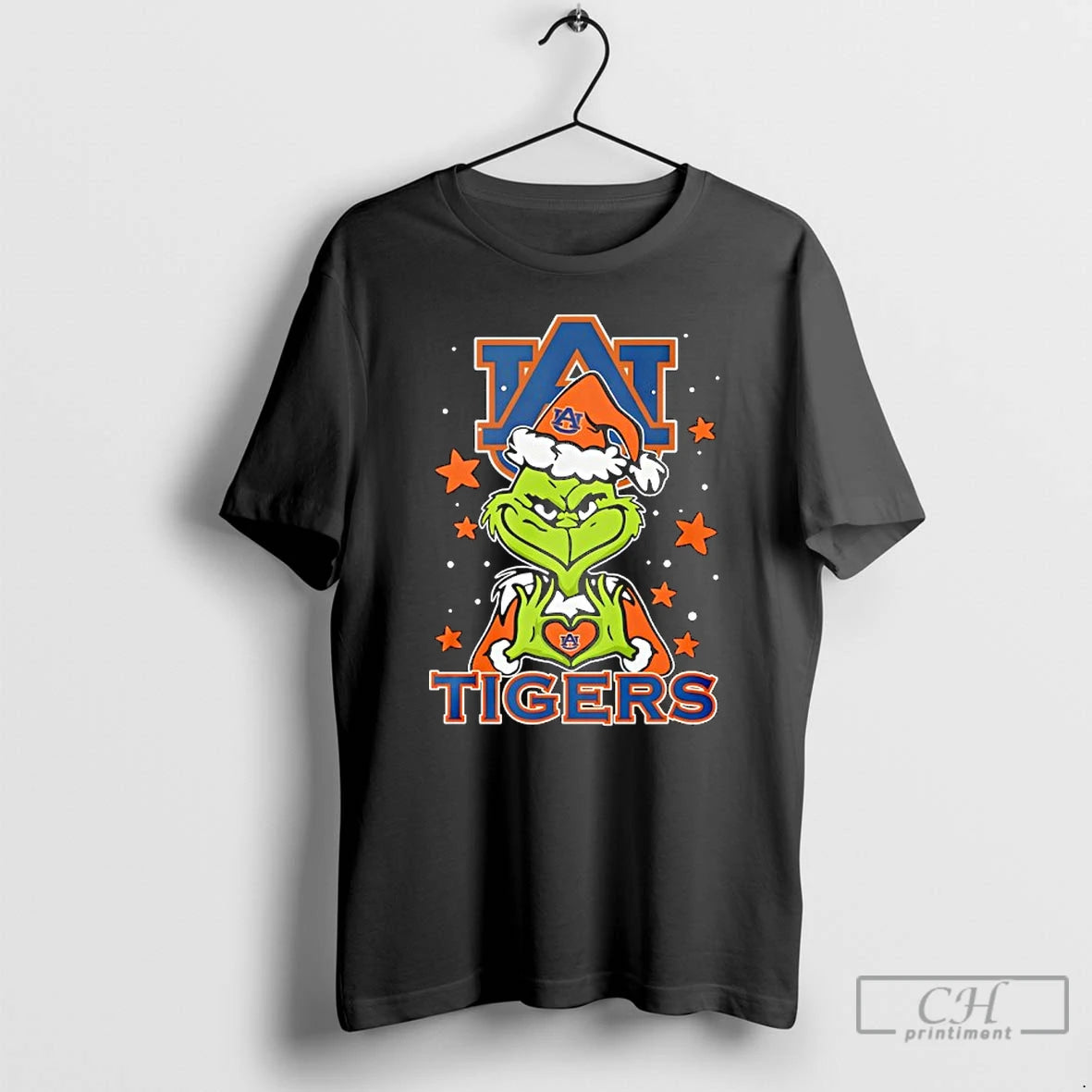 Classic Grinch Auburn Tigers Hand Heart T-Shirts, Hoodie, Sweatshirt | PrintMintTees.com