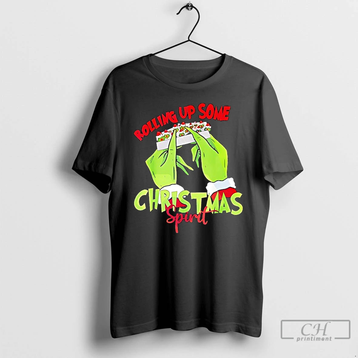Classic Grinch Hands Rolling Joint Christmas Spirit T-Shirts, Hoodie, Sweatshirt | PrintMintTees.com