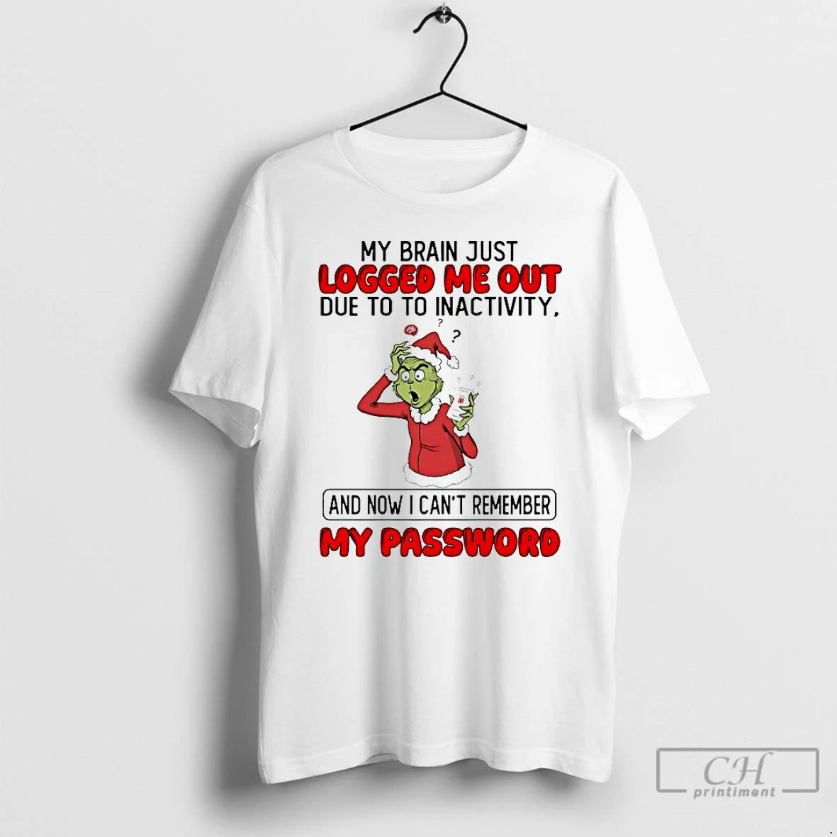 Classic Grinch My Brain Just Logged Me Out Due To To Inactivity Christmas 2025 T-Shirts, Hoodie, Sweatshirt