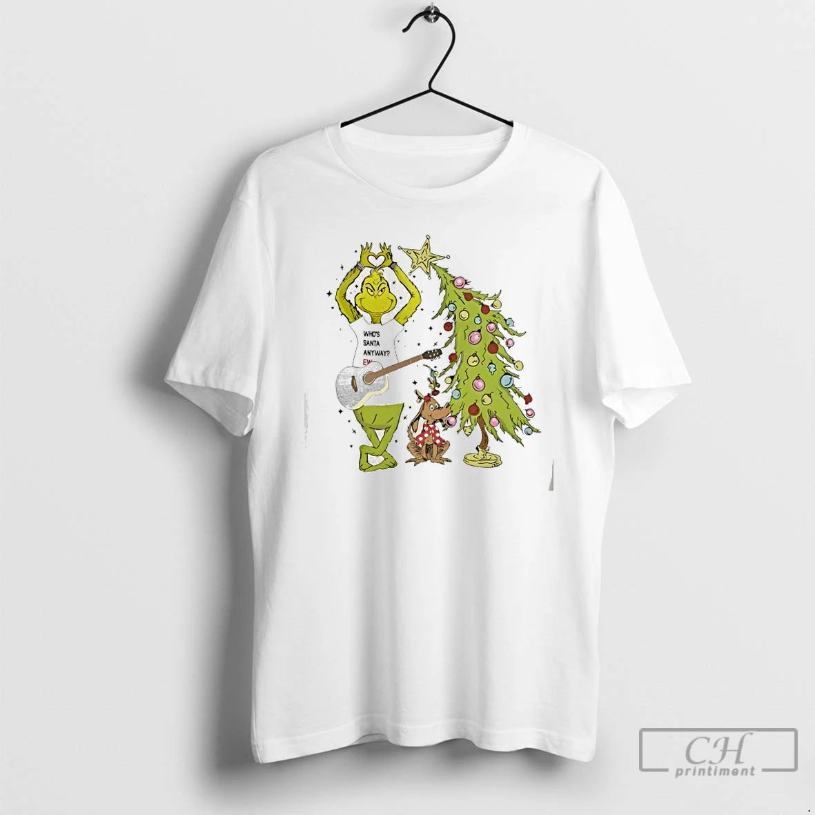Classic Grinch Whos Santa Anyway T-Shirts, Hoodie, Sweatshirt | PrintMintTees.com