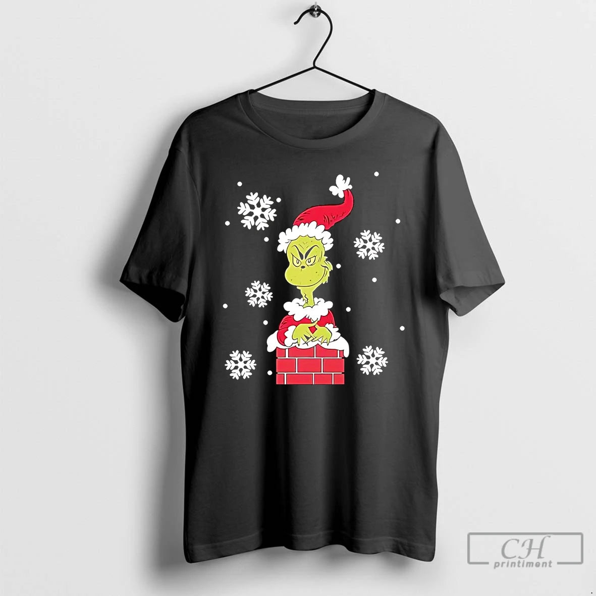 Classic Grinch Ghostbusters Chimney Christmas T Shirts