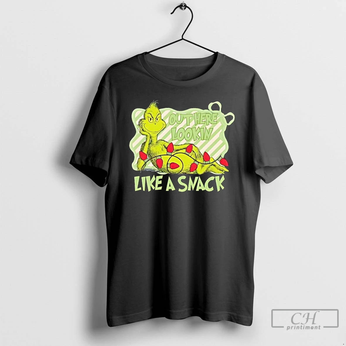 Classic Grinch Light Out Here Lookin Like A Smack Merry Christmas T-Shirts, Hoodie, Sweatshirt | PrintMintTees.com