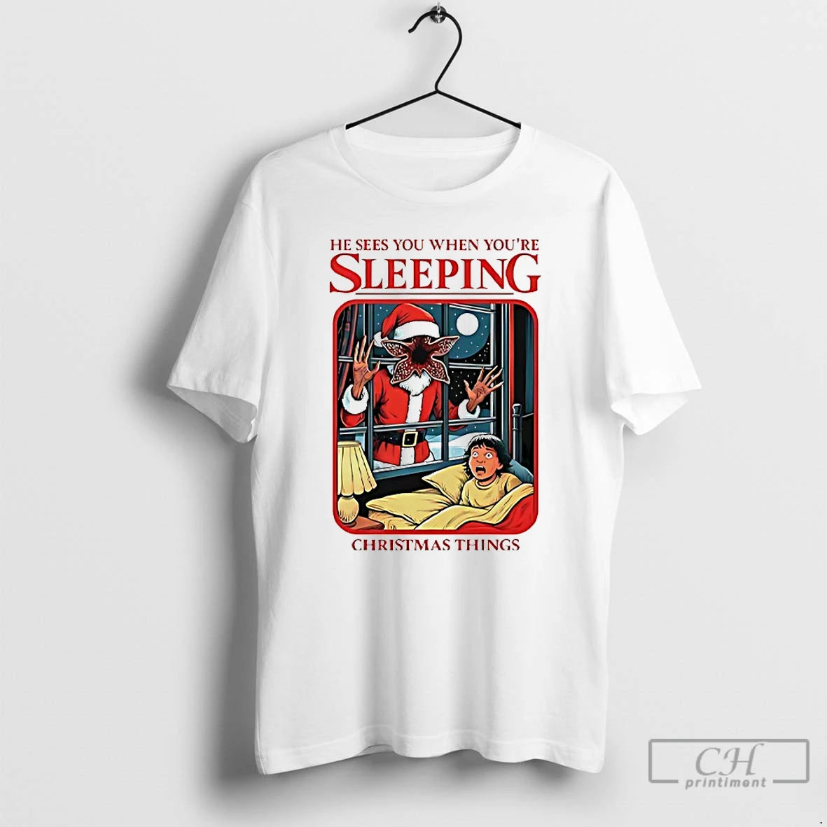 Classic He Sees You When Youre Sleeping Christmas Things T-Shirts, Hoodie, Sweatshirt | PrintMintTees.com