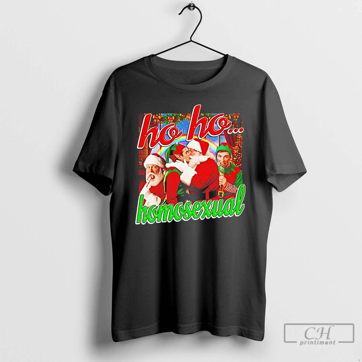 Classic Ho Ho Homosexual Christmas T-Shirts, Hoodie, Sweatshirt | PrintMintTees.com