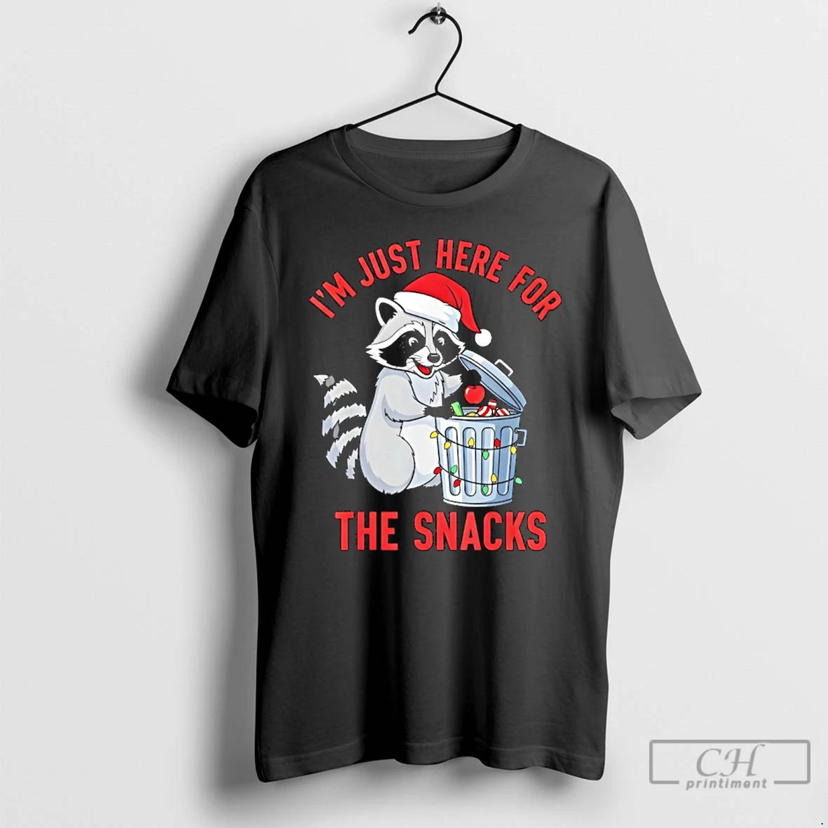 Classic Holiday Raccoon Snack Lover Christmas Humor T-Shirts, Hoodie, Sweatshirt | PrintMintTees.com