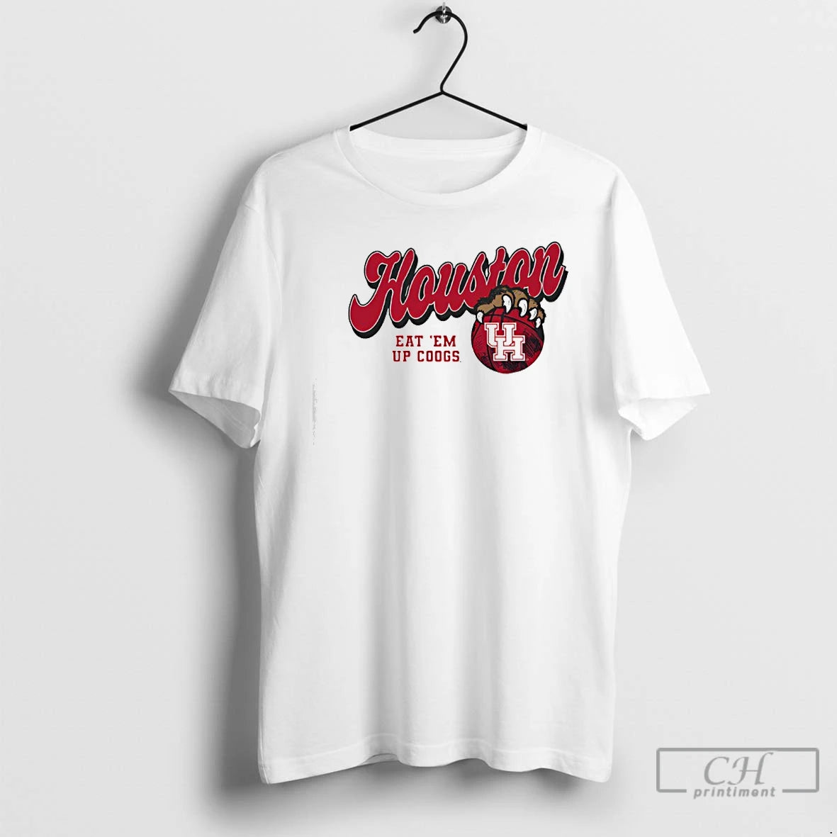 Classic Houston Cougars Claw Eat Em Up Coogs Logo T-Shirts, Hoodie, Sweatshirt | PrintMintTees.com