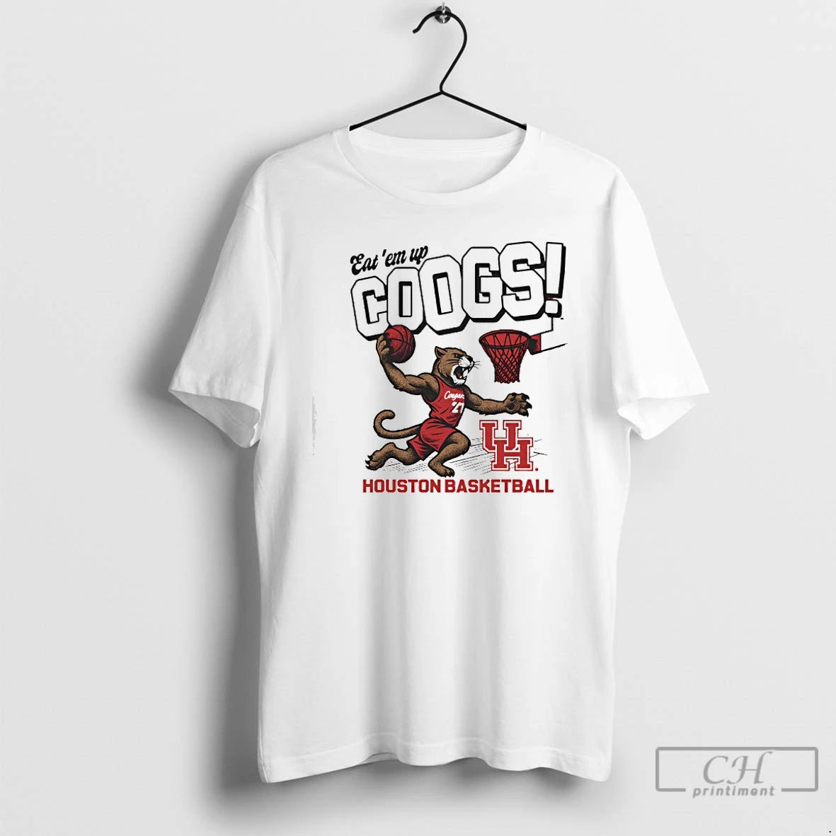 Classic Houston Cougars Eat Em Up Coogs Slam Dunk T-Shirts, Hoodie, Sweatshirt | PrintMintTees.com