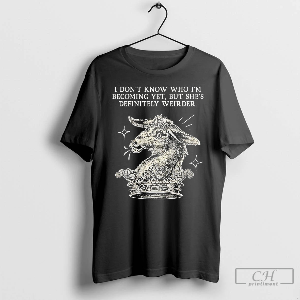 Classic I Dont Know Who Im Becoming Yet But Shes Definitely Weirder T Shirts Sweater Hoodie, Sweatshirt | PrintMintTees.com