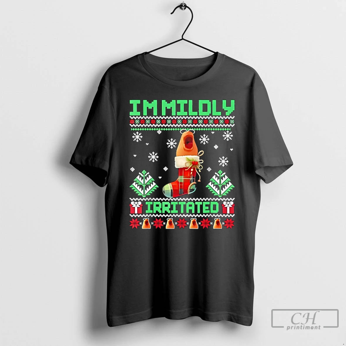 Classic Im Mildly Irritated Marcus The Worm Christmas Funny T-Shirts, Hoodie, Sweatshirt | PrintMintTees.com
