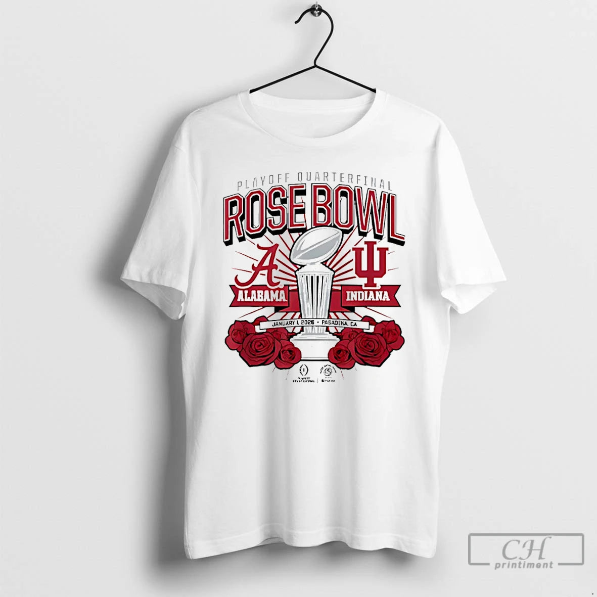 Classic Indiana Vs Alabama Playoff Quarterfinal Rose Bowl January 1 2026 T-Shirts, Hoodie, Sweatshirt | PrintMintTees.com