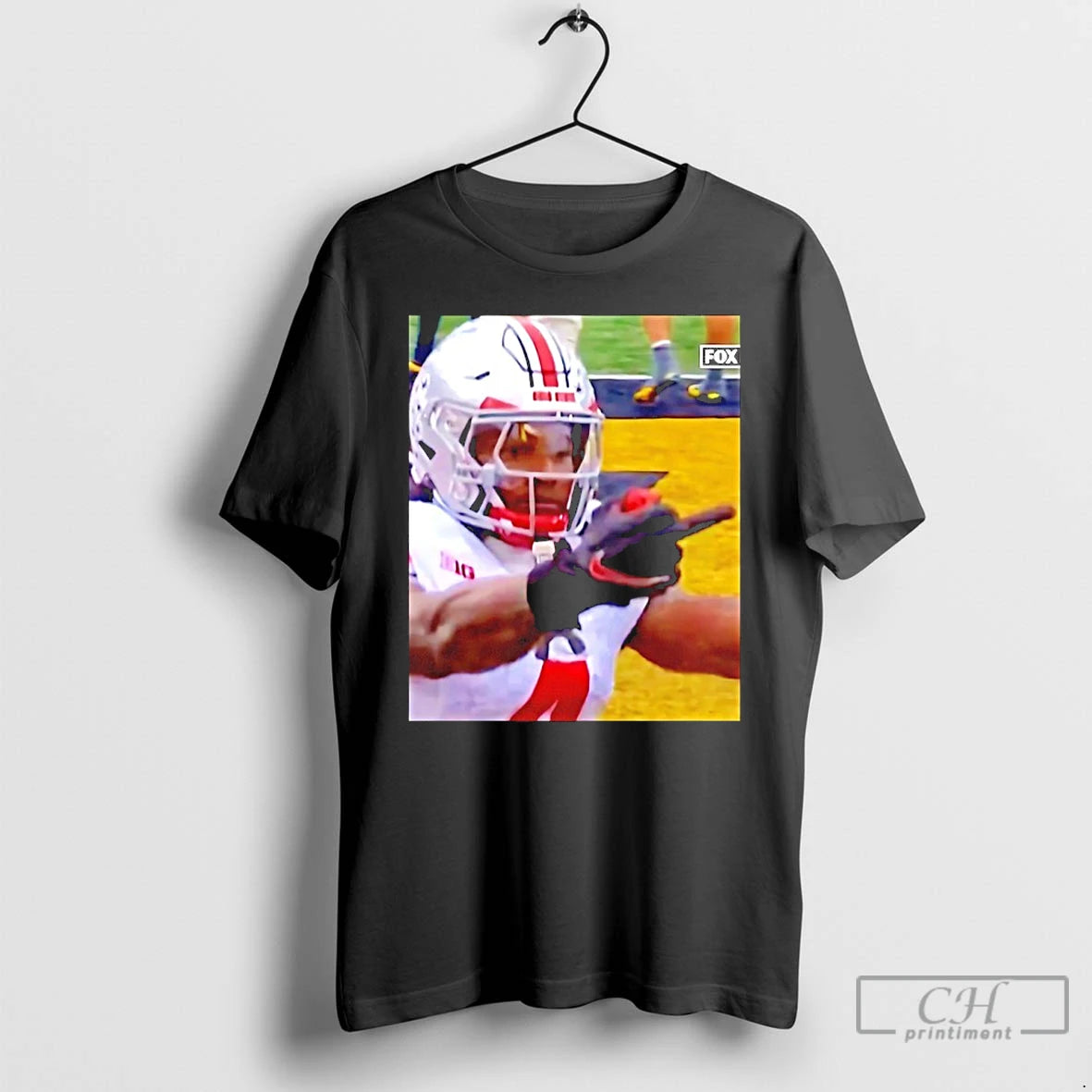 Classic Jeremiah Smith Middle Finger Fan Michigan Fan T-Shirts, Hoodie, Sweatshirt | PrintMintTees.com