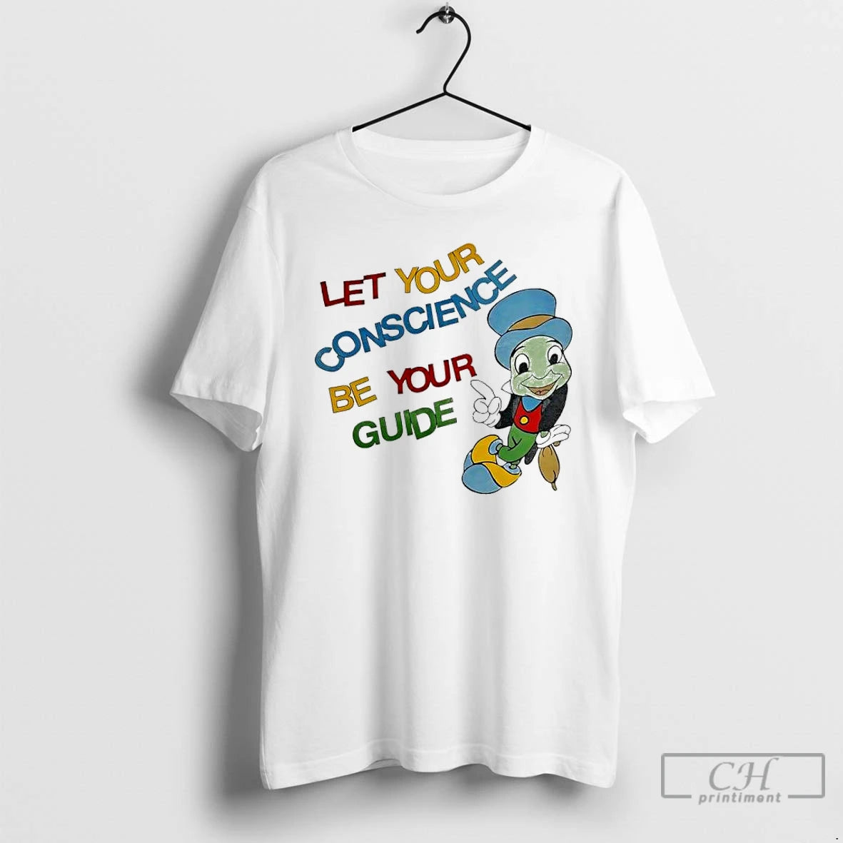 Classic Jiminy Cricket Let Your Conscience Be Your Guide Pride T-Shirts, Hoodie, Sweatshirt | PrintMintTees.com