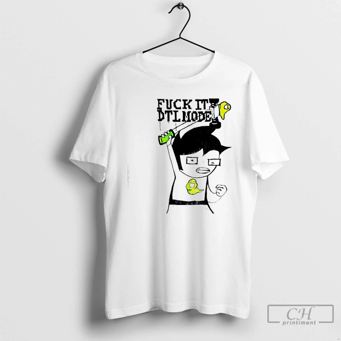 Classic John Egbert Homestuck Fuck It Dtl Mode T-Shirts, Hoodie, Sweatshirt | PrintMintTees.com