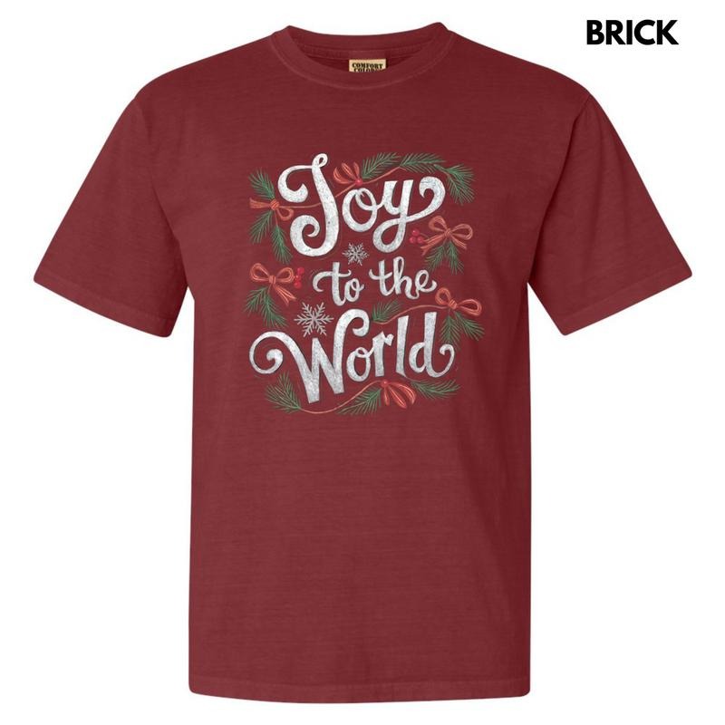 Classic Joy To The World Comfort Colors T-Shirt Hoodie, Sweatshirt | PrintMintTees.com