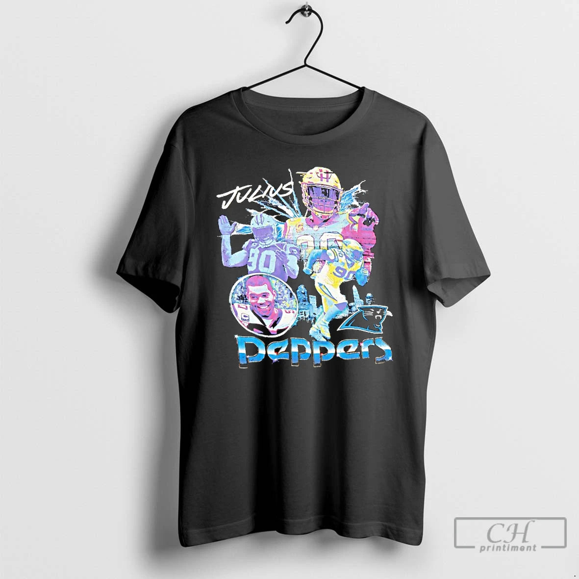 Classic Julius Peppers Carolina Panthers Football Graphic T-Shirts, Hoodie, Sweatshirt | PrintMintTees.com