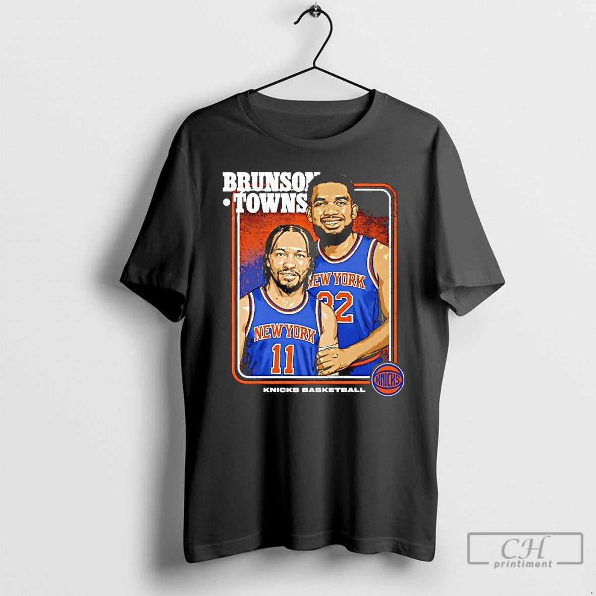 Classic Knicks Step Brothers Jalen Brunson And Karl Anthony Towns T-Shirts, Hoodie, Sweatshirt | PrintMintTees.com