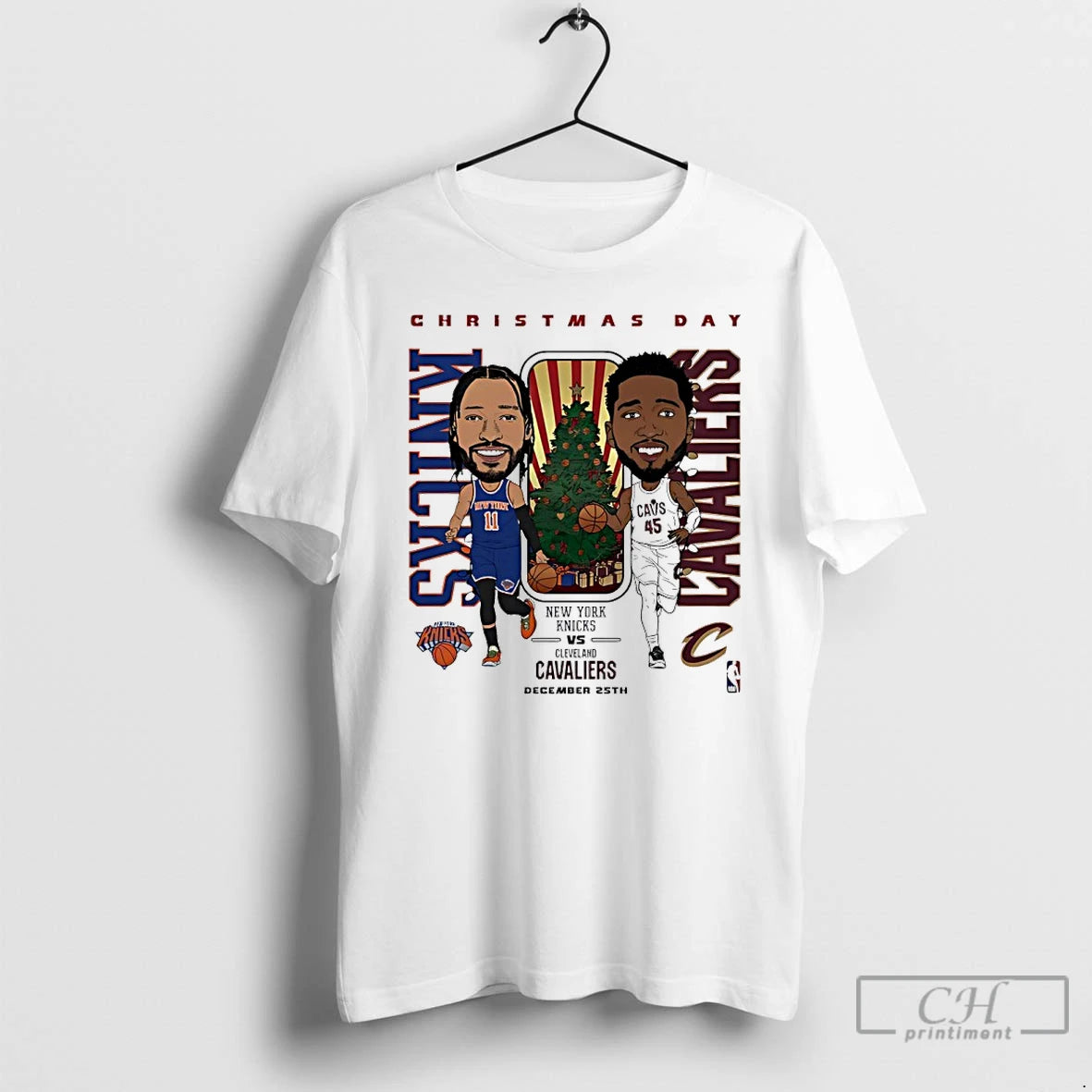Classic Knicks Vs Cavaliers 2025 Nba Christmas Day Match Up T-Shirts, Hoodie, Sweatshirt | PrintMintTees.com