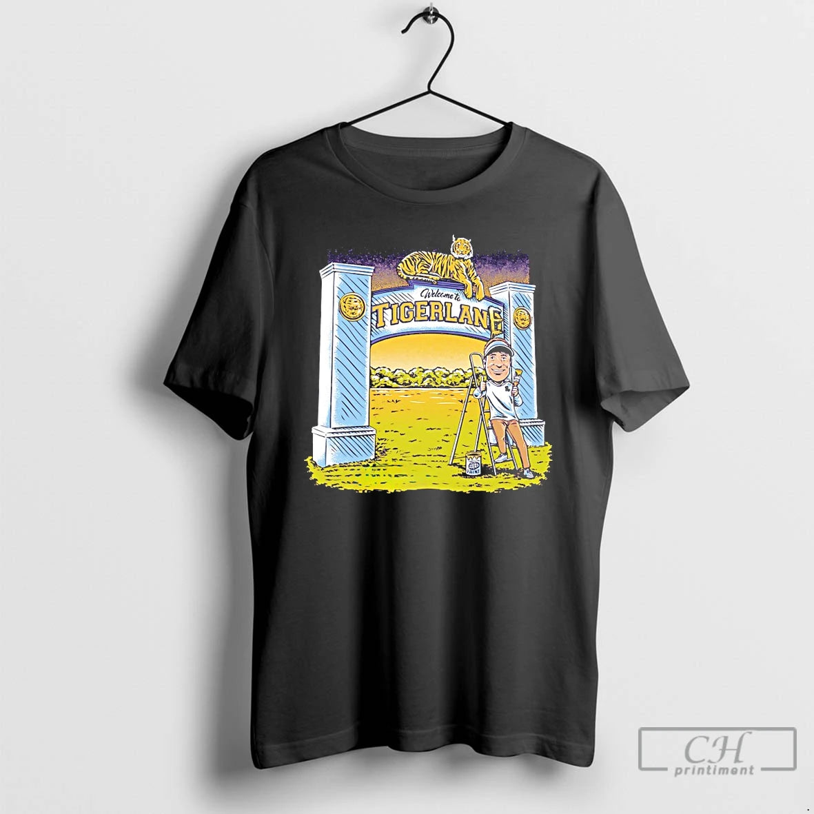 Classic Lsu Football Head Coach Lane Kiffin Welcome To Tigerlane T-Shirts, Hoodie, Sweatshirt | PrintMintTees.com