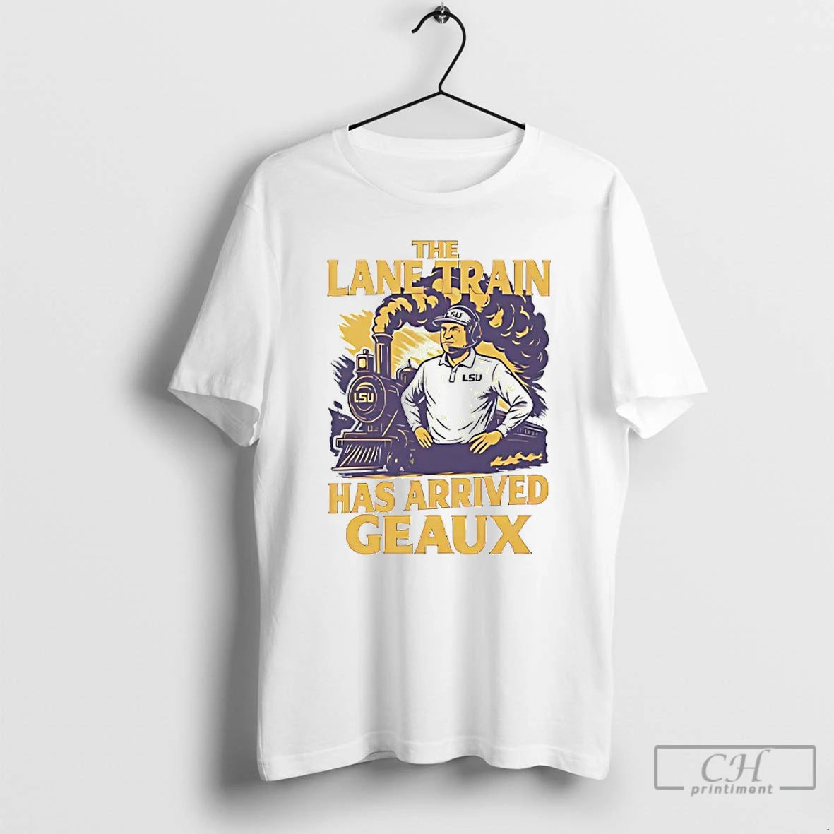 Classic Lane Kiffin The Lane Train Has Arrived Geaux T-Shirts, Hoodie, Sweatshirt | PrintMintTees.com