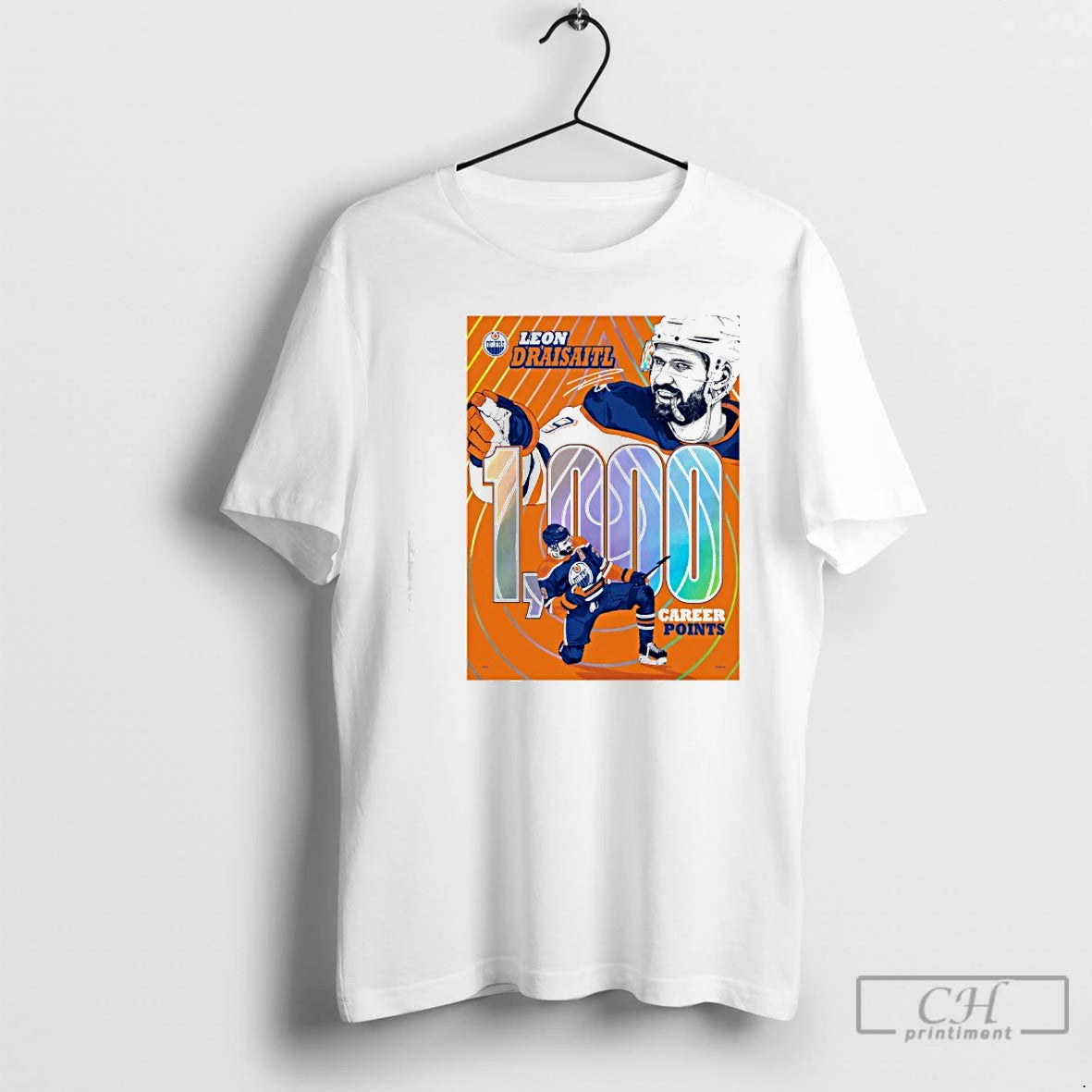 Classic Leon Draisaitl Edmonton 1000 Career Nhl Points Milestone T-Shirts, Hoodie, Sweatshirt | PrintMintTees.com