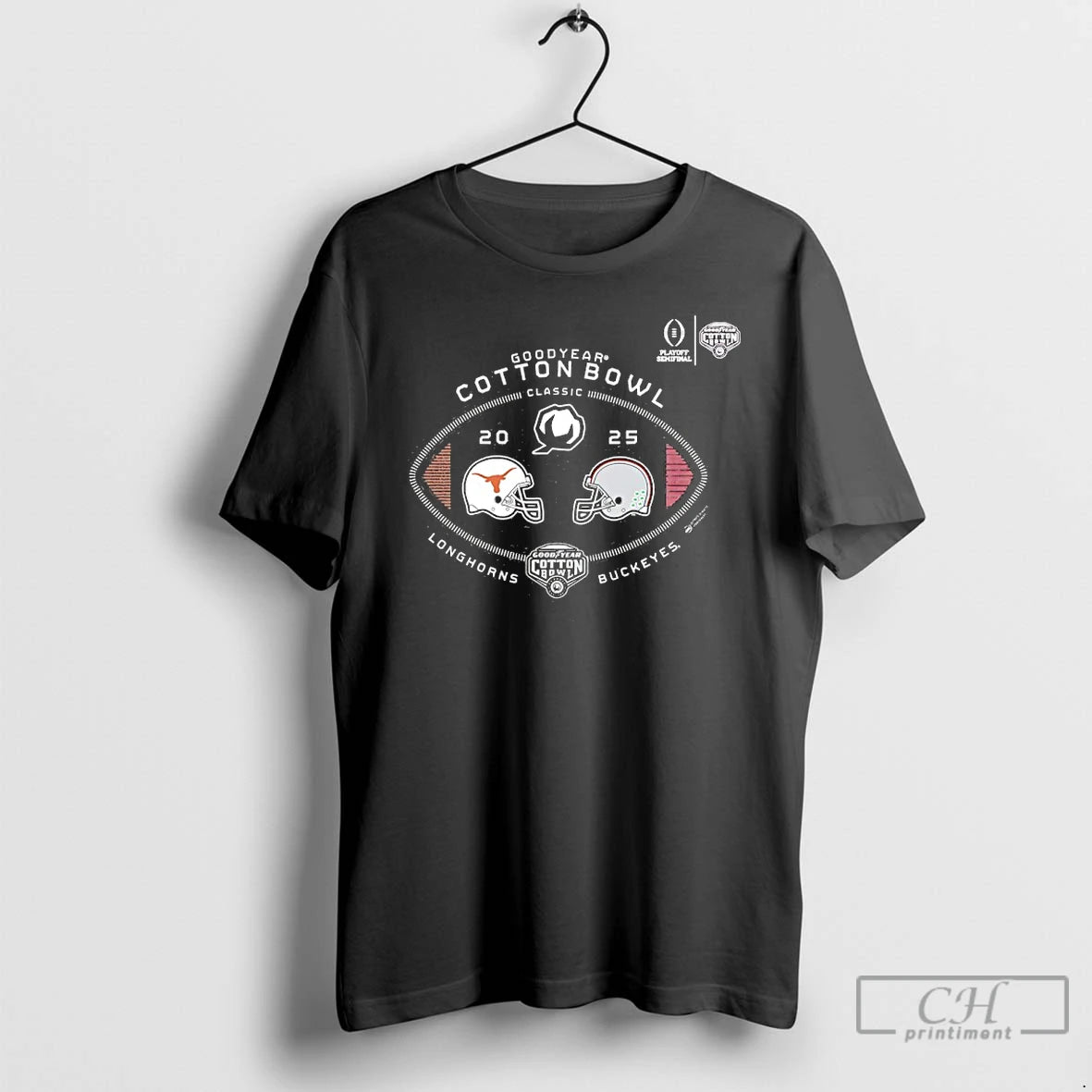 Classic Longhorn Vs Buckeyes Goodyear Cotton Bowl Classic 2 Team 2025 T-Shirts, Hoodie, Sweatshirt | PrintMintTees.com
