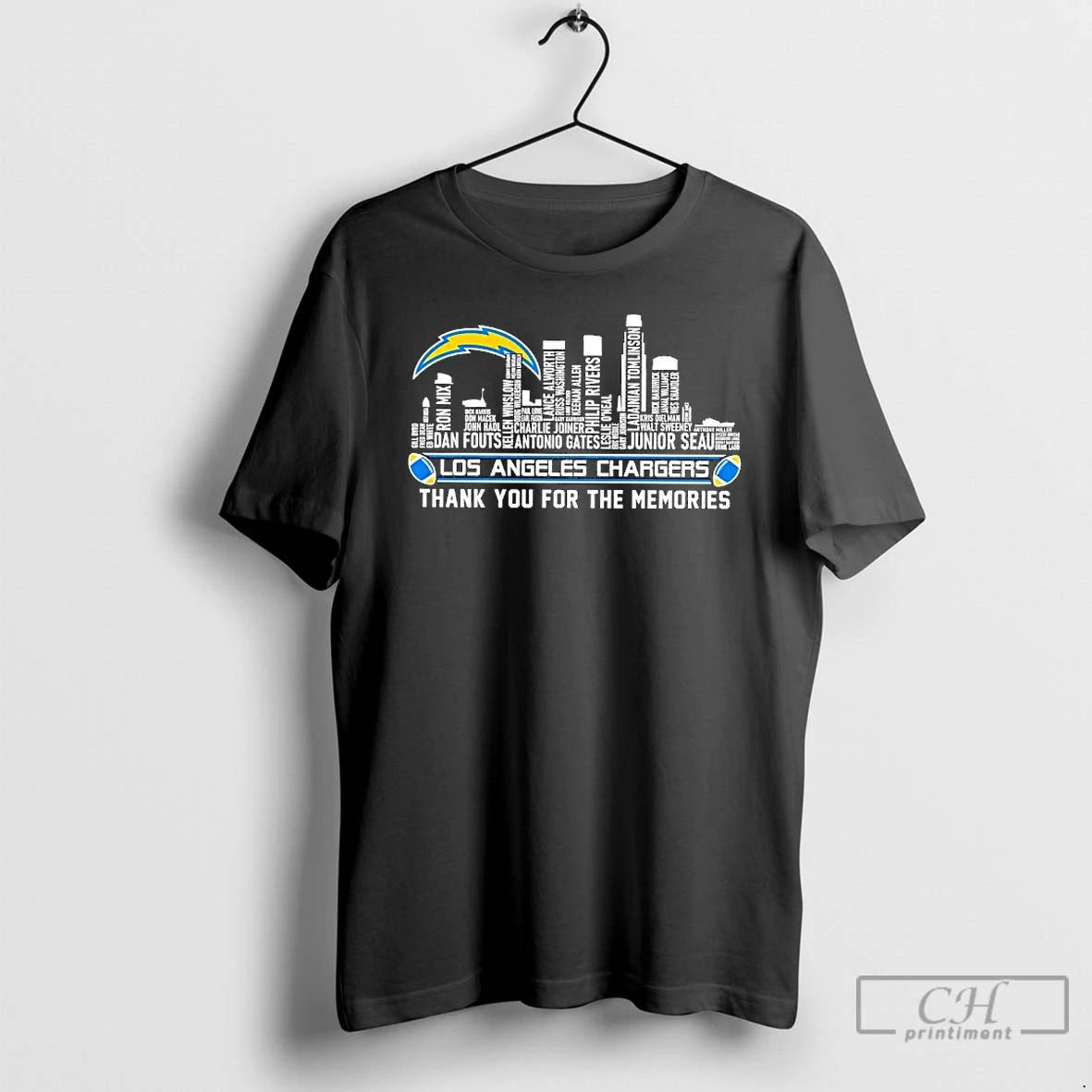 Classic Los Angeles Chargers Football Team List Of Players T-Shirts, Hoodie, Sweatshirt | PrintMintTees.com