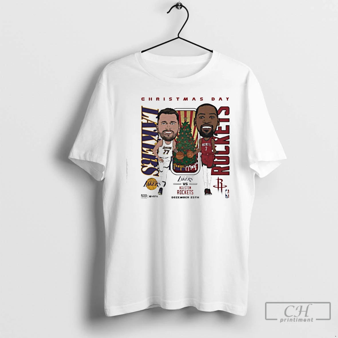 Classic Los Angeles Lakers Vs Houston Rockets 2025 Nba Christmas Day Match Up T Shirts Hoodie, Sweatshirt | PrintMintTees.com