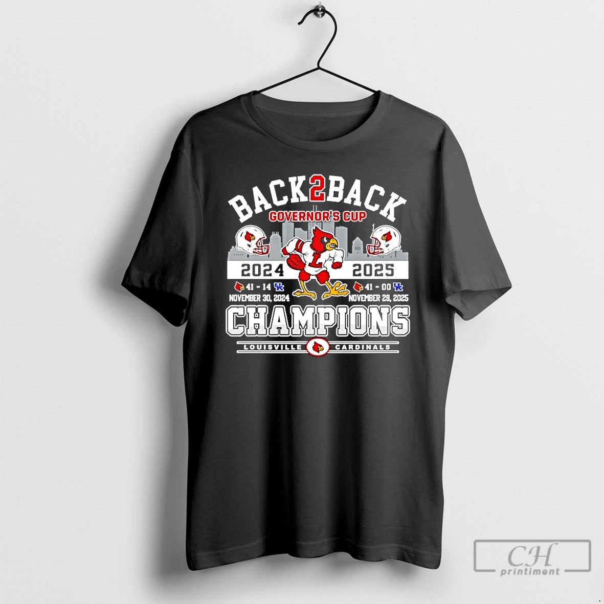 Classic Louisville Cardinals Back To Back Governors Cup Champions 24 25 T-Shirts, Hoodie, Sweatshirt | PrintMintTees.com