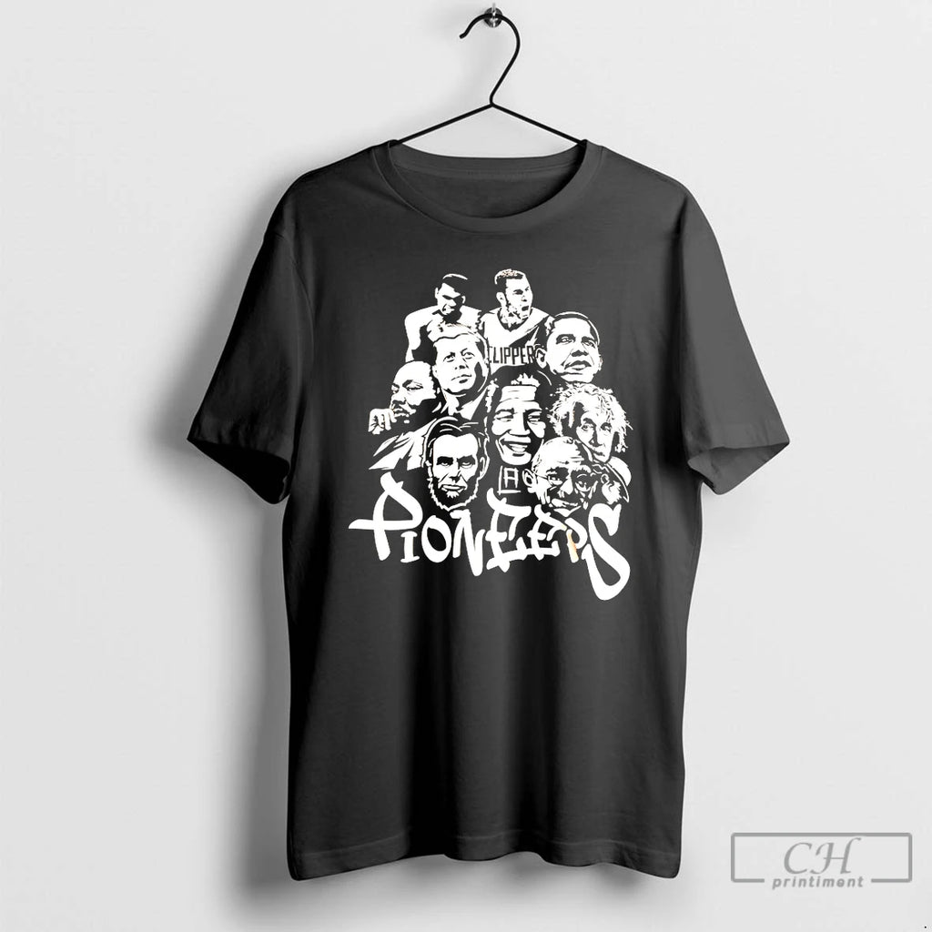 Classic Mlk Obama Ali Jfk Lincoln Gandhi Mj Einstein Mandela La Clippers Pioneers T Shirts Hoodie, Sweatshirt