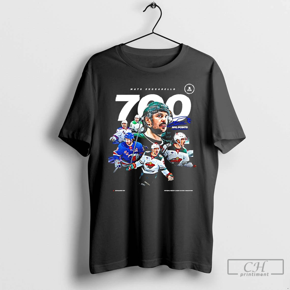Classic Mats Zuccarello Minnesota Wild 700 Nhl Points Signature T-Shirts, Hoodie, Sweatshirt | PrintMintTees.com