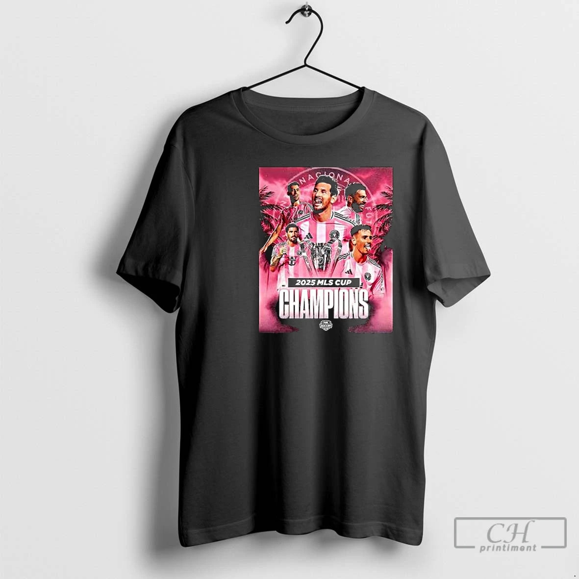 Classic Messi And Miami Are Mls Cup Champions 2025 Circle Black T-Shirts, Hoodie, Sweatshirt | PrintMintTees.com
