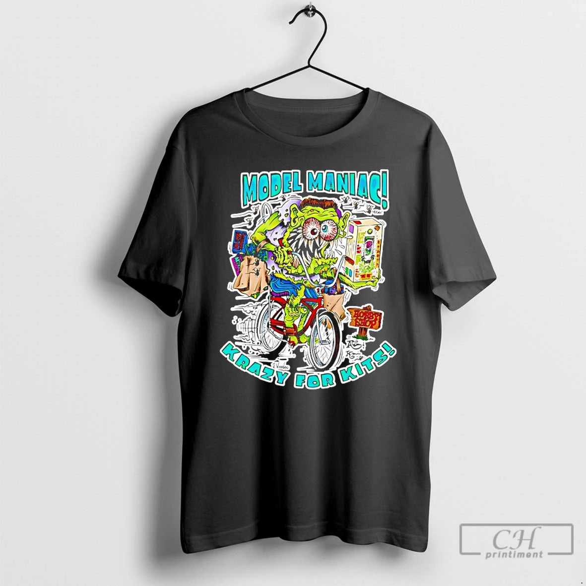 Classic Model Maniac Krazy For Kits Zombie Goat Cartoon T-Shirts, Hoodie, Sweatshirt | PrintMintTees.com