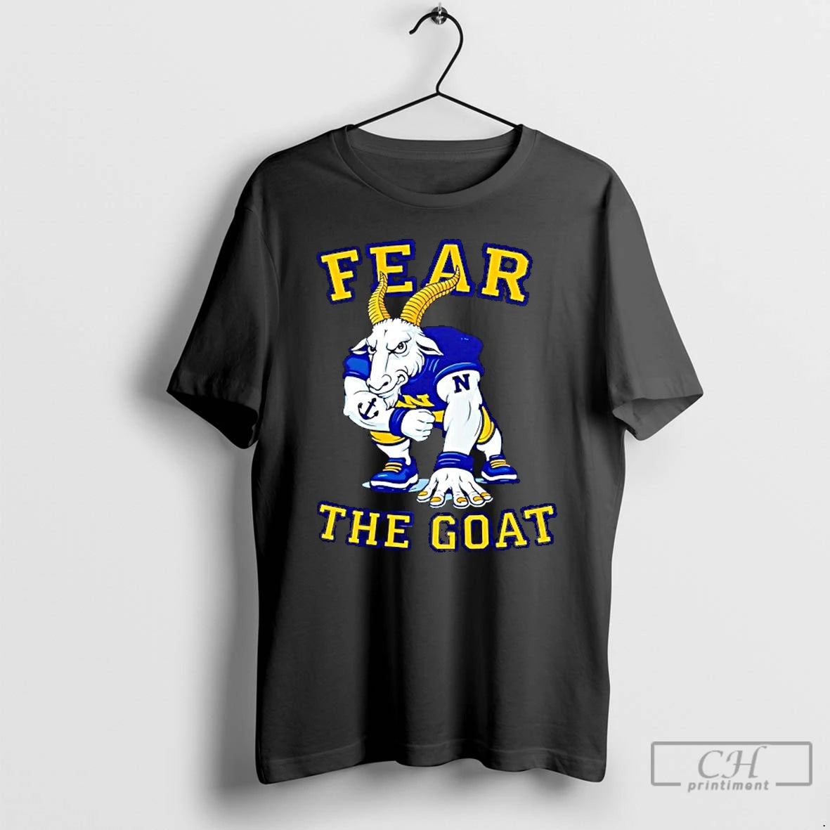 Classic Navy Midshipmen Football Mascot Fear The Goat Funny T-Shirts, Hoodie, Sweatshirt | PrintMintTees.com