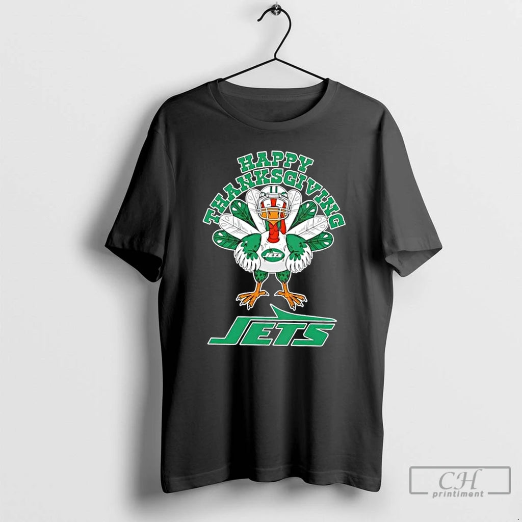 Classic New York Jets Football X Turkey Happy Thanksgiving T-Shirts, Hoodie, Sweatshirt | PrintMintTees.com