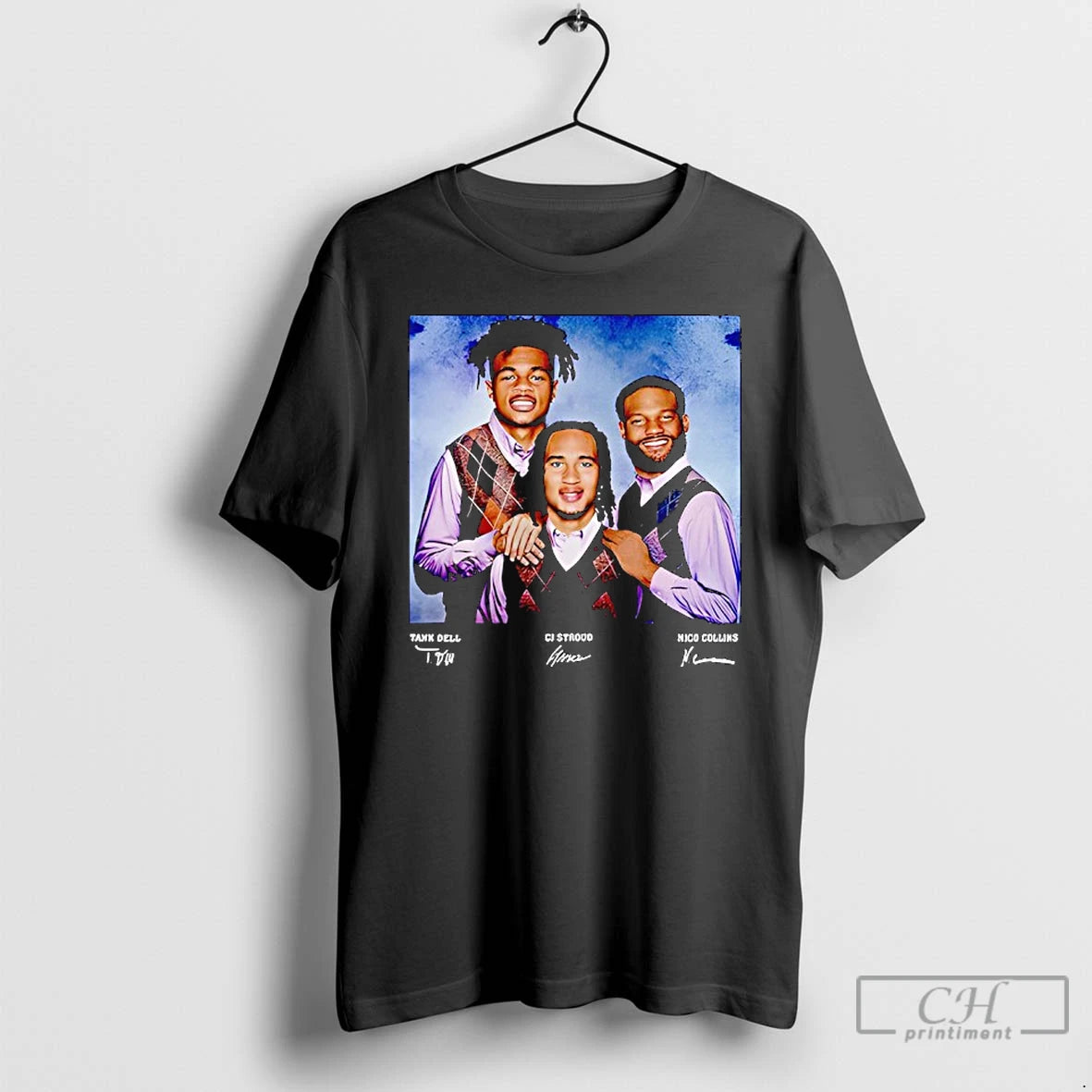 Classic Nico Collins Cj Stroud Tank Dell Step Brothers Houston Texans T-Shirts, Hoodie, Sweatshirt | PrintMintTees.com