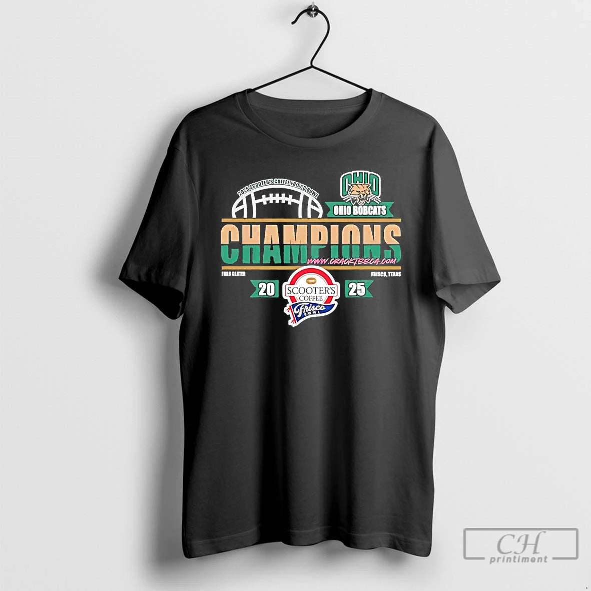 Classic Ohio Bobcats 2025 Scooters Coffee Frisco Bowl Champions Classic T-Shirts, Hoodie, Sweatshirt | PrintMintTees.com