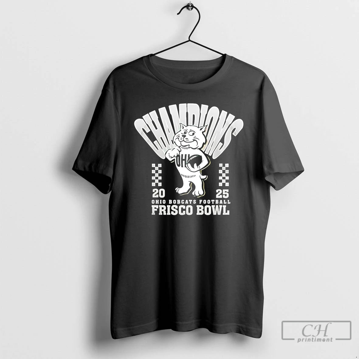 Classic Ohio Bobcats Frisco Bowl Champions 2025 Mascot T-Shirts, Hoodie, Sweatshirt | PrintMintTees.com