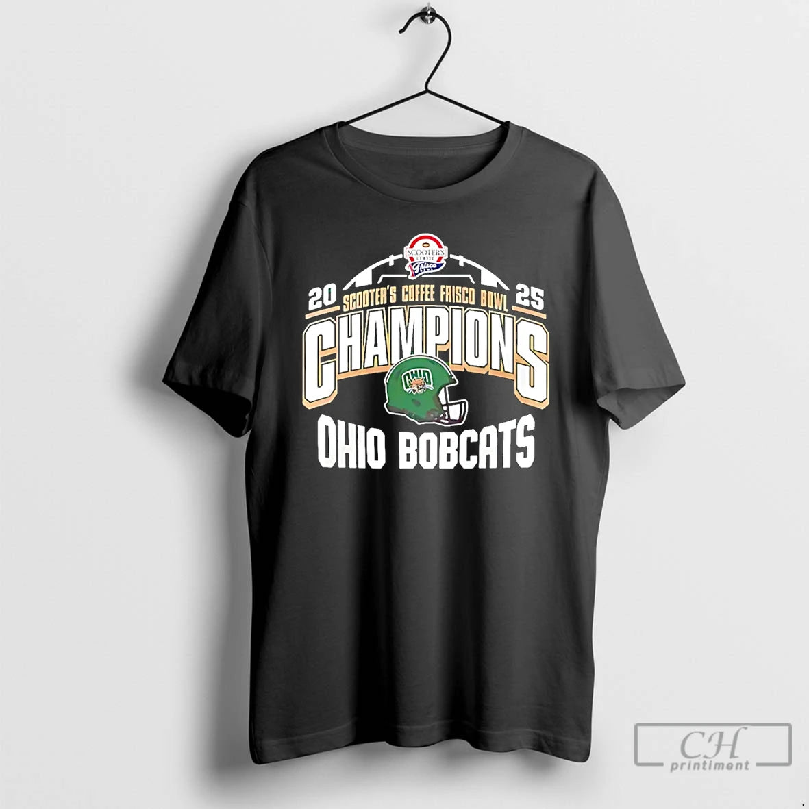 Classic Ohio Bobcats Scooters Coffee Frisco Bowl Champion 2025 Helmet T-Shirts, Hoodie, Sweatshirt | PrintMintTees.com
