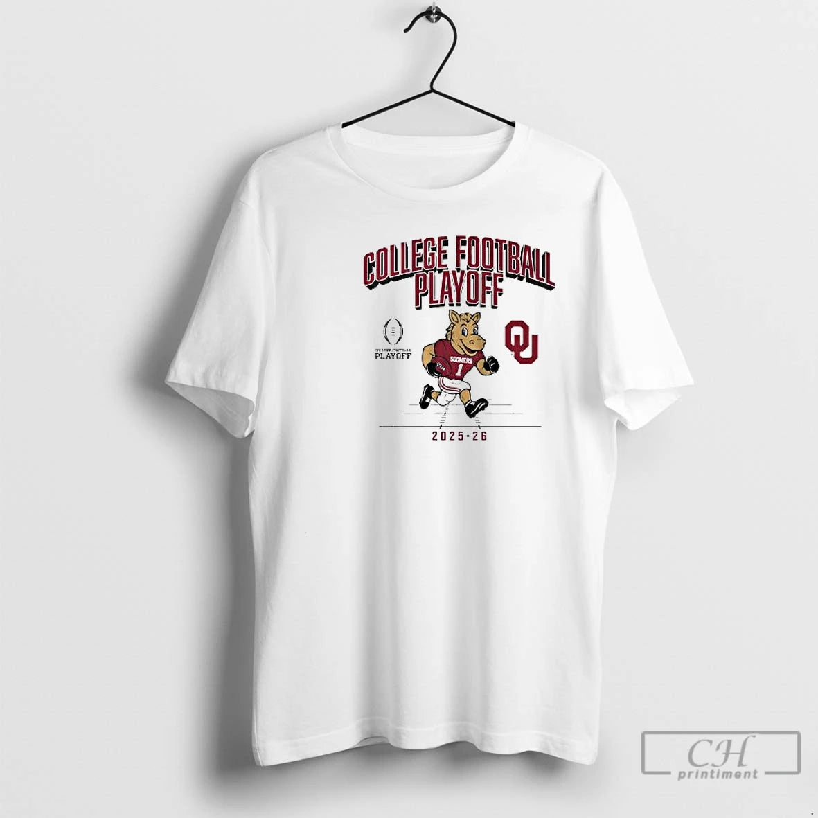 Classic Oklahoma Football Cfp Mascot 2025 2026 Circle White T-Shirts, Hoodie, Sweatshirt | PrintMintTees.com