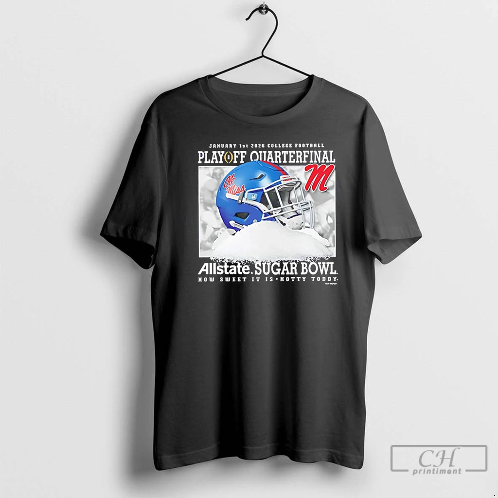 Classic Ole Miss Football Cfp Allstate Sugar Bowl 2025 Helmet T-Shirts, Hoodie, Sweatshirt | PrintMintTees.com