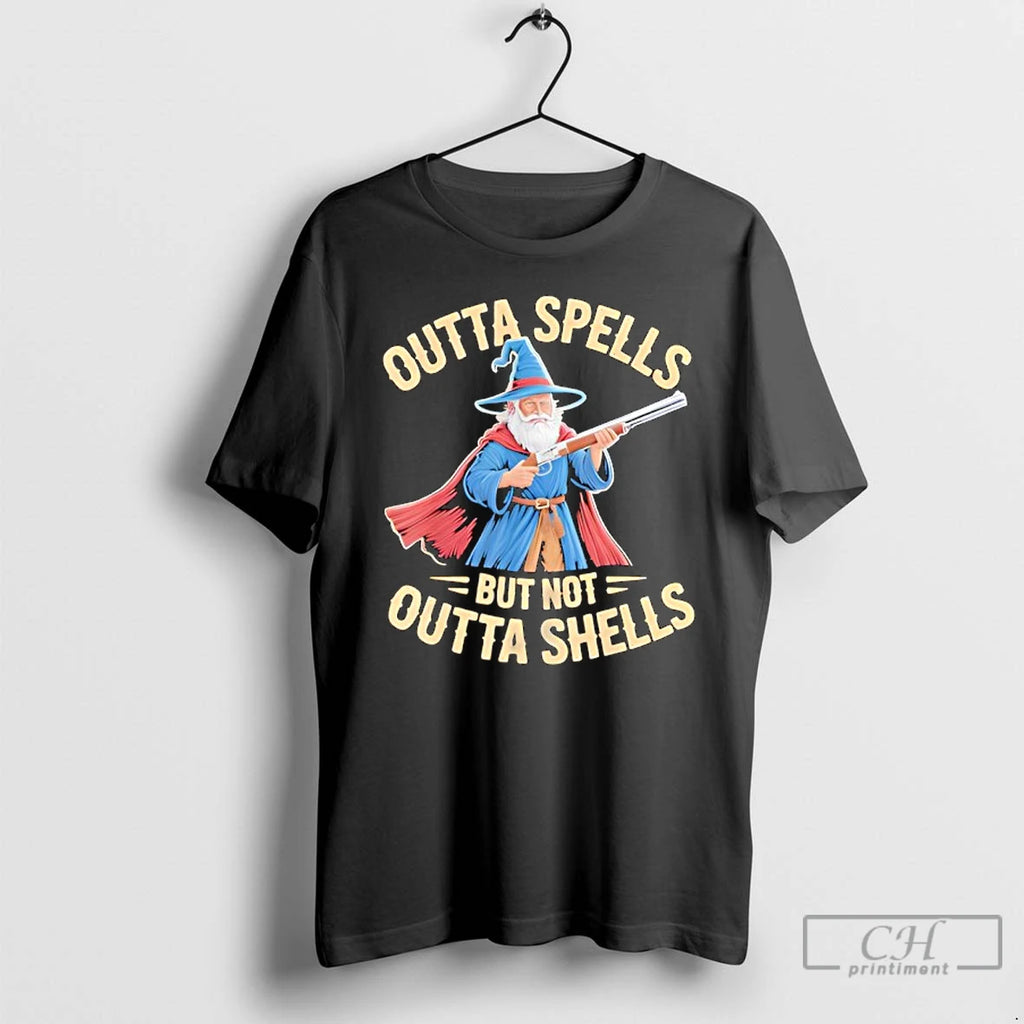 Classic Outta Spells But Not Outta Shells Funny T-Shirts, Hoodie, Sweatshirt | PrintMintTees.com