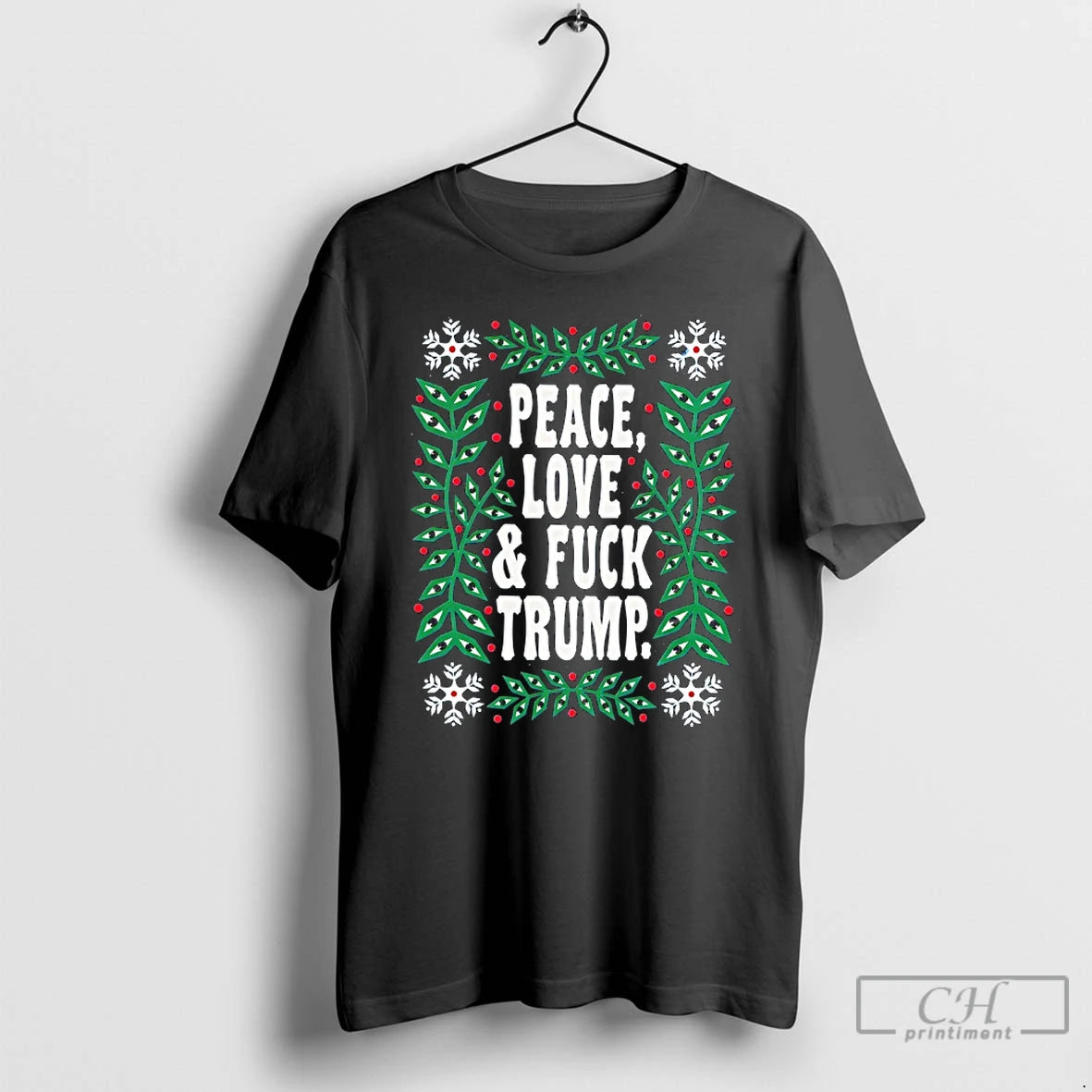 Classic Peace Love And Fuck Trump T-Shirts, Hoodie, Sweatshirt | PrintMintTees.com