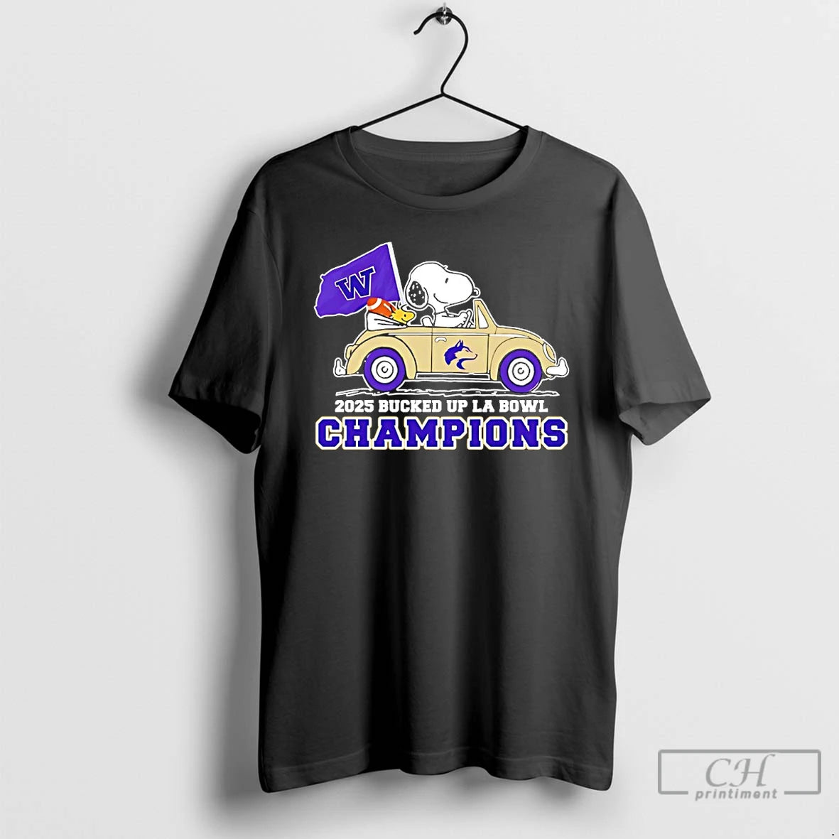 Classic Peanuts X Washington Huskies 2025 Bucked Up La Bowl T-Shirts, Hoodie, Sweatshirt | PrintMintTees.com